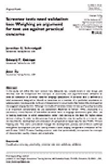Lesen Sie mehr über Screener-Tests benötigen auch Validierung: Abwägen eines Arguments für den Testeinsatz gegen praktische Bedenken