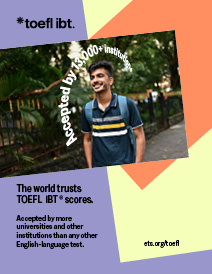 Thumbnail-Bild eines Plakats, das besagt, dass die Welt TOEFL-Ergebnisse akzeptiert