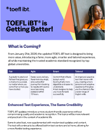 TOEFL iBT Studentenflugblatt