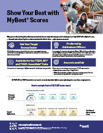 TOEFL My Best Scores Flyer thumbnail