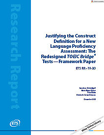 Read Making the Case for the Quality and Use of a New Language Proficiency Assessment Validity Argument for the Redesigned TOEIC Bridge Tests  
